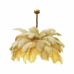 Feder-Kronleuchter – Elegante Deckenleuchte