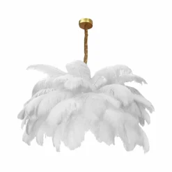 Feder-Kronleuchter – Elegante Deckenleuchte
