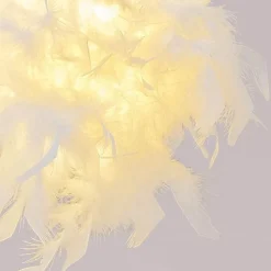 Feder-Tischlampe – Elegante Wohnbeleuchtung