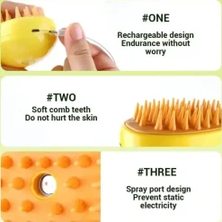 Fellpflegekamm für Haustiere mit Sprühnebel – Erfrischungswerkzeug für Hunde und Katzen