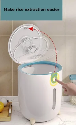 Feuchtigkeitsbeständiger großer Reisaufbewahrungsbehälter – luftdichte Lösung zur Aufbewahrung von Lebensmitteln