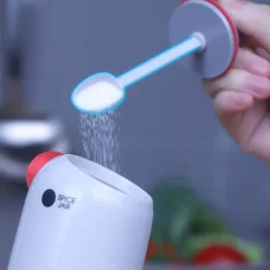 Feuchtigkeitsbeständiges Gewürzglas – 2-in-1-Aufbewahrungsbehälter für Gewürze