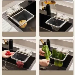 Filterhalter für Spülbecken mit Saugnapf – Küchenabfluss-Organizer