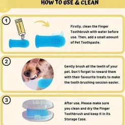 Fingerzahnbürste für Haustiere – Zahnpflegewerkzeug für Hunde und Katzen