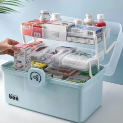 First Aid Organizer Storage Box - Emergency Medical Kit