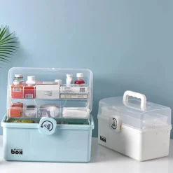 First Aid Organizer Storage Box - Emergency Medical Kit