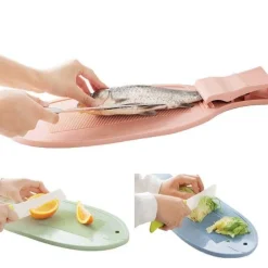 Fischschneidebrett mit Clip – Kreatives Küchenwerkzeug für die einfache Zubereitung von Meeresfrüchten