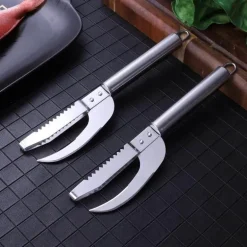 Fischschuppenschaber aus Edelstahl – Meeresfrüchte-Schälwerkzeug