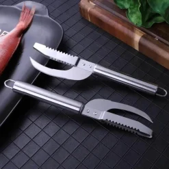 Fischschuppenschaber aus Edelstahl – Meeresfrüchte-Schälwerkzeug
