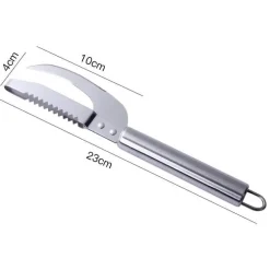 Fischschuppenschaber aus Edelstahl – Meeresfrüchte-Schälwerkzeug