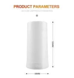 Flameless Gravity USB Night Lamp - Modern LED Lighting