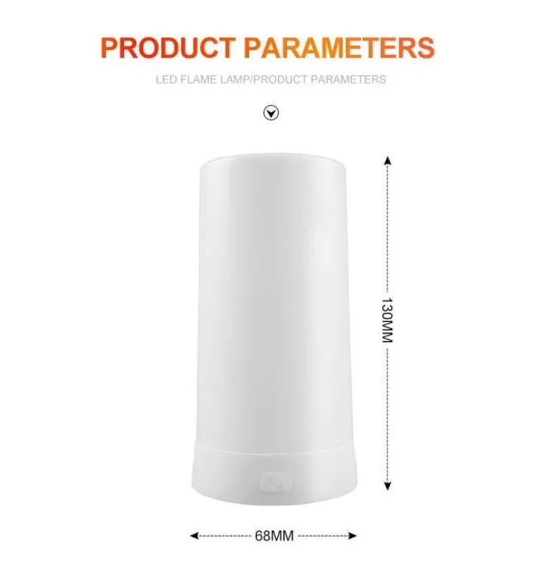 Flameless Gravity USB Night Lamp - Modern LED Lighting