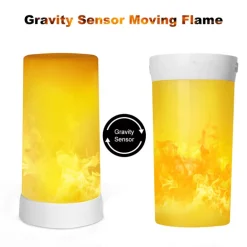 Flameless Gravity USB Night Lamp - Modern LED Lighting