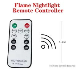 Flameless Gravity USB Night Lamp - Modern LED Lighting