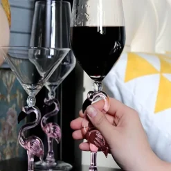 Flamingo-Weinglas – Tropisches Trinkgeschirr