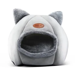 Flauschiges Katzenbett – Gemütlicher Höhlenstil für den Innenbereich