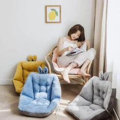 Flauschiges Stuhlrückenkissen - Süßes Dekokissen