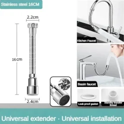 Flexible Küchenhahn-Verlängerungsdüse – verstellbares Universaldesign