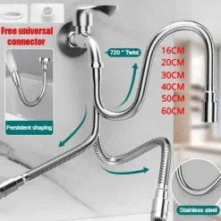 Flexible Küchenhahn-Verlängerungsdüse – verstellbares Universaldesign