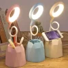 Flexible LED Desk Lamp - Touch-Control Phone Holder Light