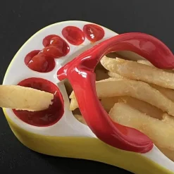 Flip-Flop-Servierschüssel aus Keramik – lustiges Strandparty-Geschirr