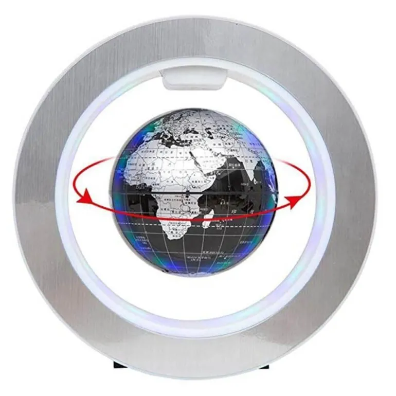 Floating Globe Lamp - Magnetic Levitation LED World Map Decor