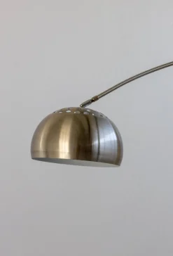 Floor Lamp – Curved Standing Lamp with Marble Base