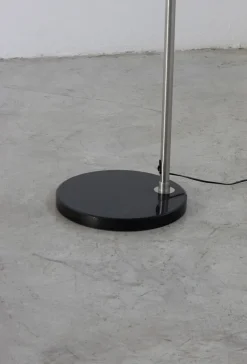 Floor Lamp – Curved Standing Lamp with Marble Base