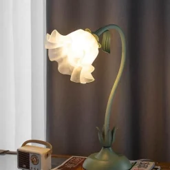 Florale Schreibtischlampe - Romantisches stilvolles Tischlicht