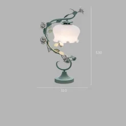 Florale Tischlampe - Elegante Wohnbeleuchtung