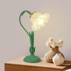 Florale Tischlampe - Elegantes romantisches Nachtlicht