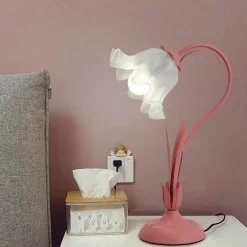 Florale Tischlampe - Elegantes romantisches Nachtlicht