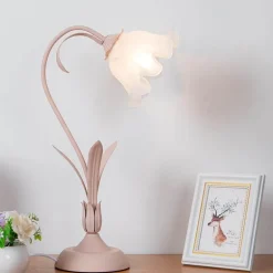 Florale Tischlampe - Elegantes romantisches Nachtlicht