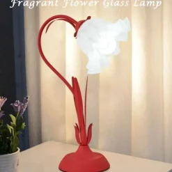 Florale Tischlampe - Elegantes romantisches Nachtlicht