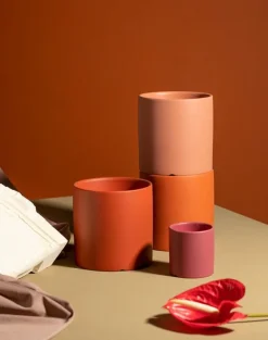 Florava Hand-Painted Ceramic Planter – Colorful Draining Plant Pot