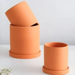 Florava Hand-Painted Ceramic Planter – Colorful Draining Plant Pot