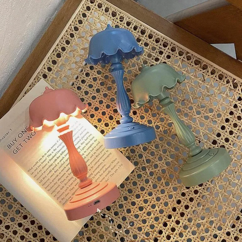 Flower Curling LED Nachtlampe - Dekoratives Tischlicht