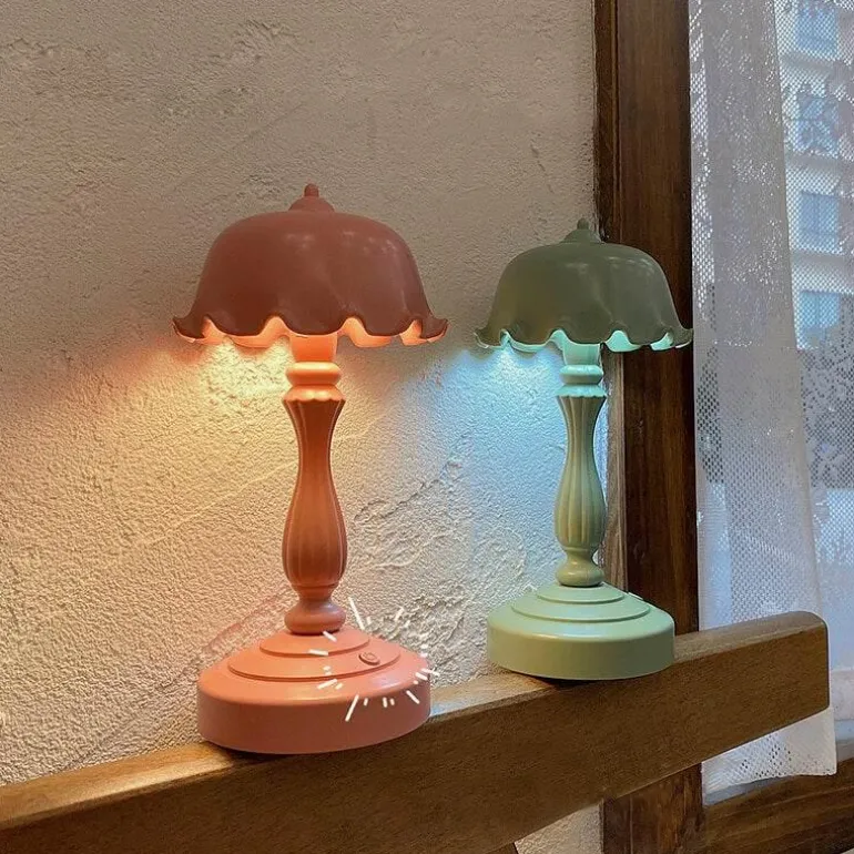 Flower Curling LED Nachtlampe - Dekoratives Tischlicht