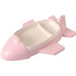 Flugzeug-Bambus-Kindergeschirr-Set – Umweltfreundliches Geschirr