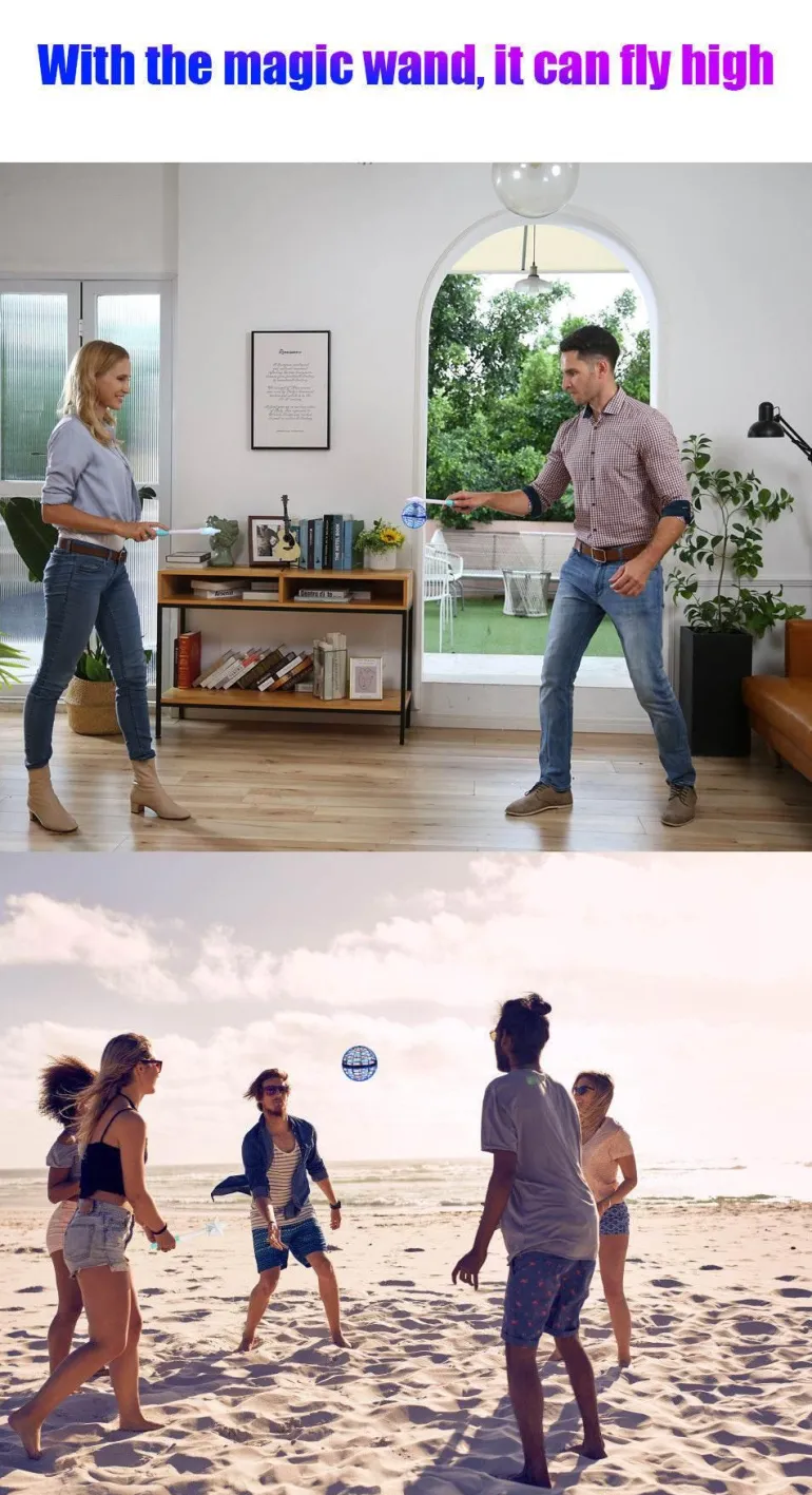 Flying Ball Drone - 360° drehbarer, handgesteuerter Helikopter-Spinner