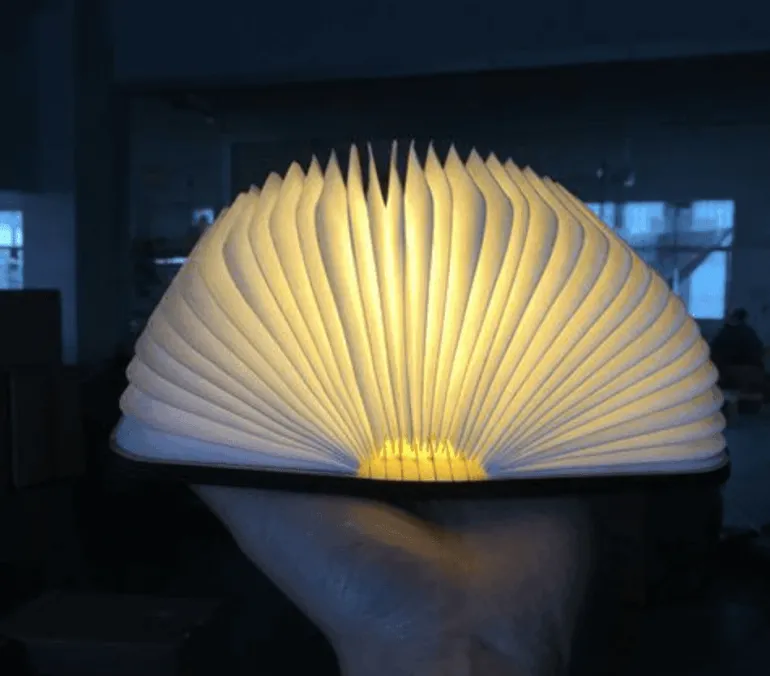 Foldable Book Night Light - Creative Reading Lamp