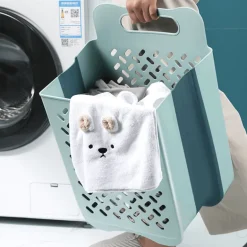 Foldable Laundry Basket - Space-Saving Storage Bin