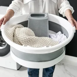 Foldable Mini Laundry Basin - Compact Washing Tub for Home Use