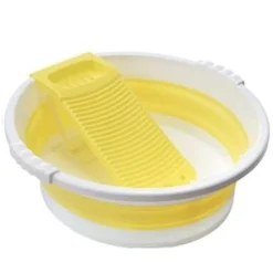 Foldable Mini Laundry Basin - Compact Washing Tub for Home Use