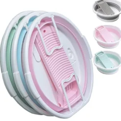 Foldable Mini Laundry Basin - Compact Washing Tub for Home Use