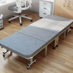 Foldable Single Bed - Portable Office Nap Bed