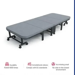 Foldable Single Bed - Portable Office Nap Bed