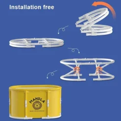 Foldable Space-Saver Bathtub - Home Relaxation Essential