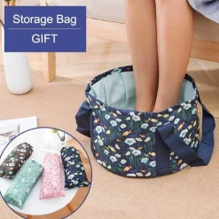 Foldable Travel Foot Wash Basin - Portable Foot Bath Sink