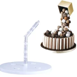 Fondantform-Tortenständer für edle Schokoladendekorationen